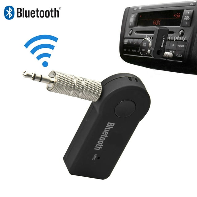 Bluetooth AUX Adapter for Car, [Noise Canceling] [Enhanced Mic