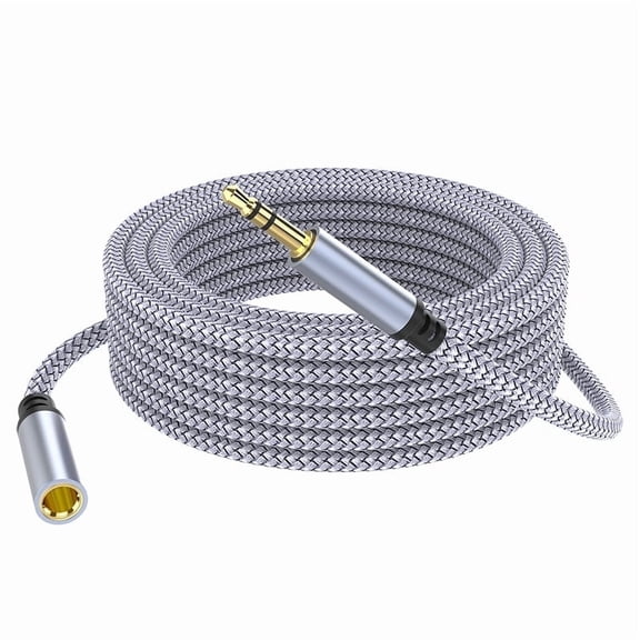 AUX Extension Cable 18 ft 3.5mm Male to Female Stereo Audio Extension Cable Headphone Extension Cable Compatible for Tablets, Media Players AUX Cable 6ft 10ft 15ft 25ft 30ft