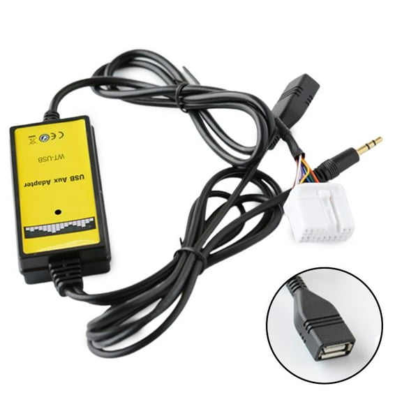 AUX Input MP3 CD Interface Adapter USB Cable + Reader Fit for Honda for Accord