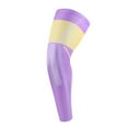 thumbnail image 1 of AUXDIQ 1 Pair Compression Leg Sleeve Long Knee Sleeve UV Protect Leg Sleeves Sports Cycling Leg Sleeves for Men Women Violet, 1 of 5