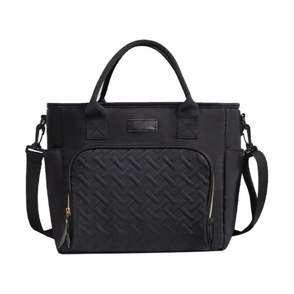 AUXDIQ 11L Insulated Cooler Bag Leakproof Cooling Tote Thermal Lunch Bag Black