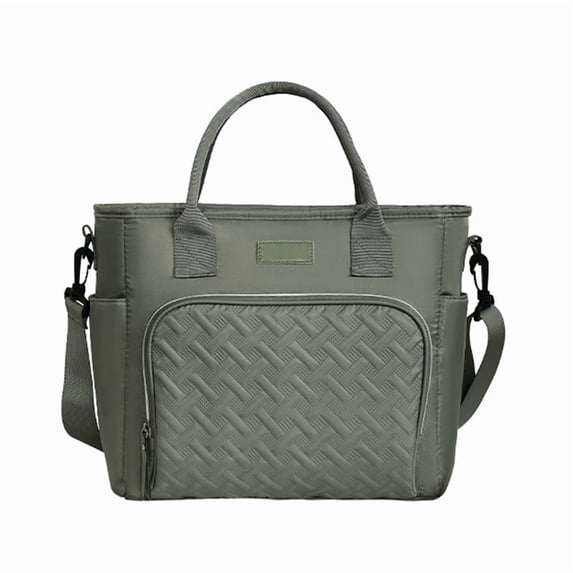 AUXDIQ 11L Insulated Cooler Bag Leakproof Cooling Tote Thermal Lunch Bag Green