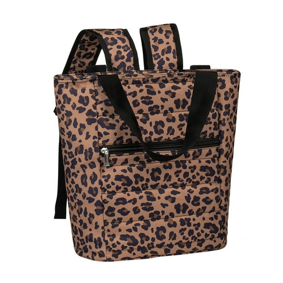 AUXDIQ 13L Insulated Cooler Backpack Leak-Proof Lunch Bag Insulated Picnic Backpack, Brown