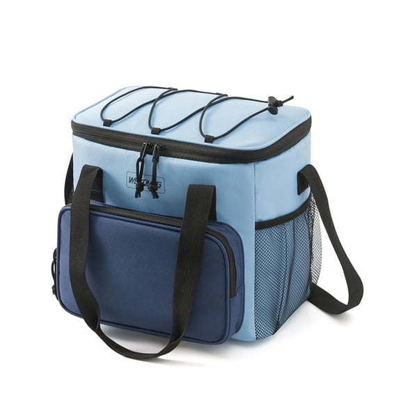AUXDIQ 14L Cooler Bag Leakproof Lunch Box Insulated Lunch Bag Thermal Camping Coolers Picnic Bag Blue