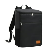 AUXDIQ 18L Insulated Cooler Backpack Leak-Proof Lunch Bag Insulated Picnic Backpack, Black