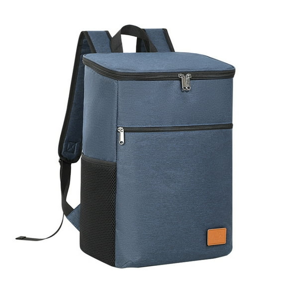 AUXDIQ 18L Insulated Cooler Backpack Leak-Proof Lunch Bag Insulated Picnic Backpack, Blue