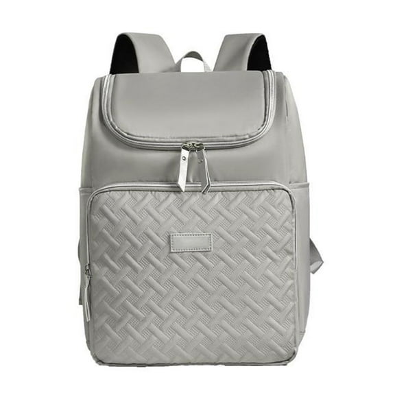 AUXDIQ 18L Insulated Cooler Backpack Leak-Proof Lunch Bag Insulated Picnic Backpack (Grey)