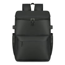 AUXDIQ 19L Insulated Cooler Backpack Leak-Proof Lunch Bag Insulated Picnic Backpack, Black