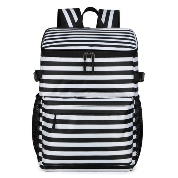 AUXDIQ 19L Insulated Cooler Backpack Leak-Proof Lunch Bag Insulated Picnic Backpack, White