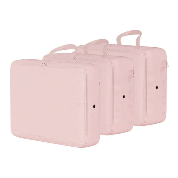AUXDIQ 3 PCS Compression Packing Cubes Travel Luggage Organizer Bags Set Packing Organizers Compression Suitcase Bag Travel Essential Bag