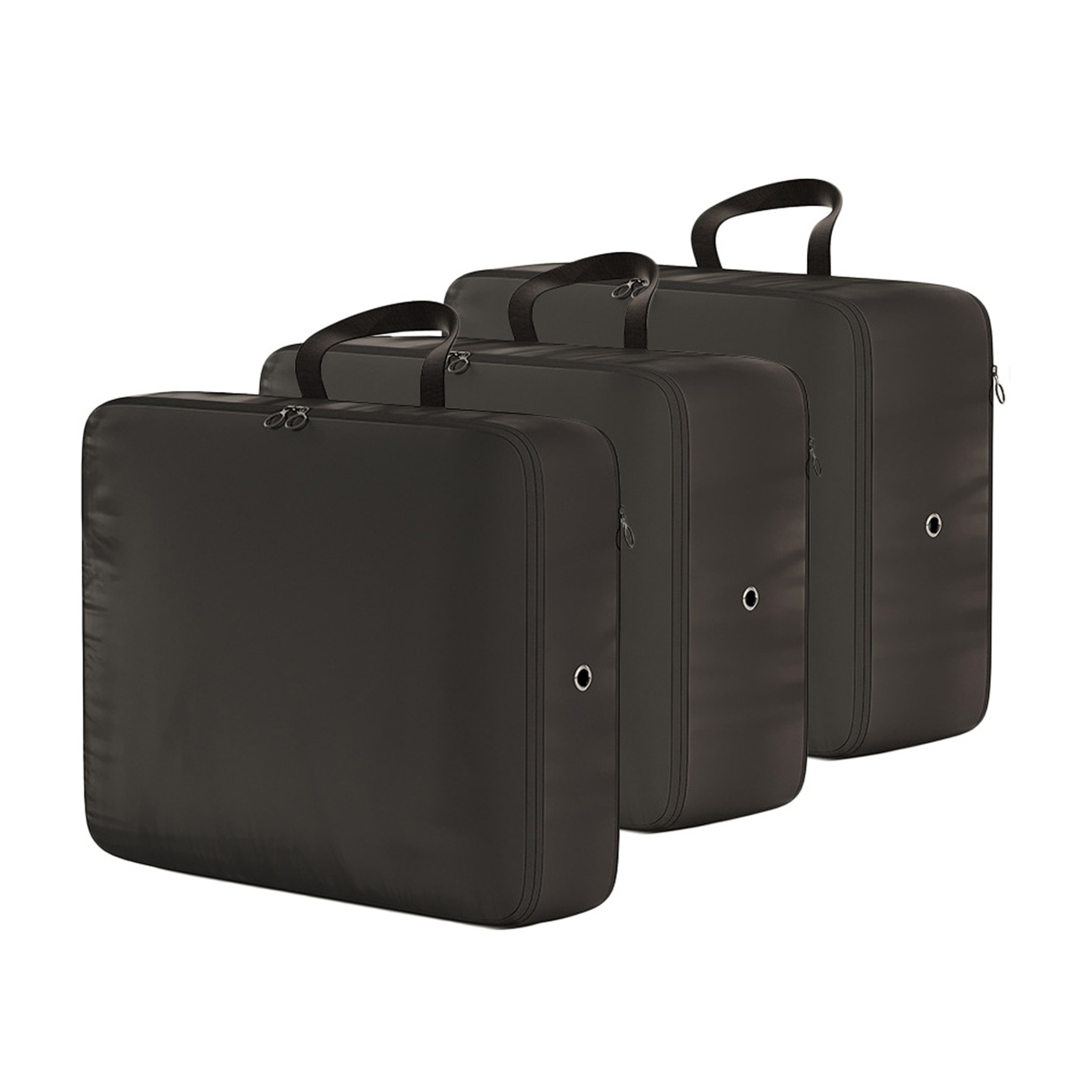 AUXDIQ 3 PCS Compression Packing Cubes Travel Luggage Organizer Bags Set Packing Organizers Compression Suitcase Bag Travel Essential Bag