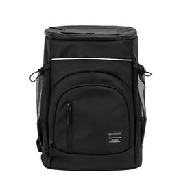 Cooler Backpack Beer Bag Waterproof Men Women Leakproof 36 Cans for Park Day Black