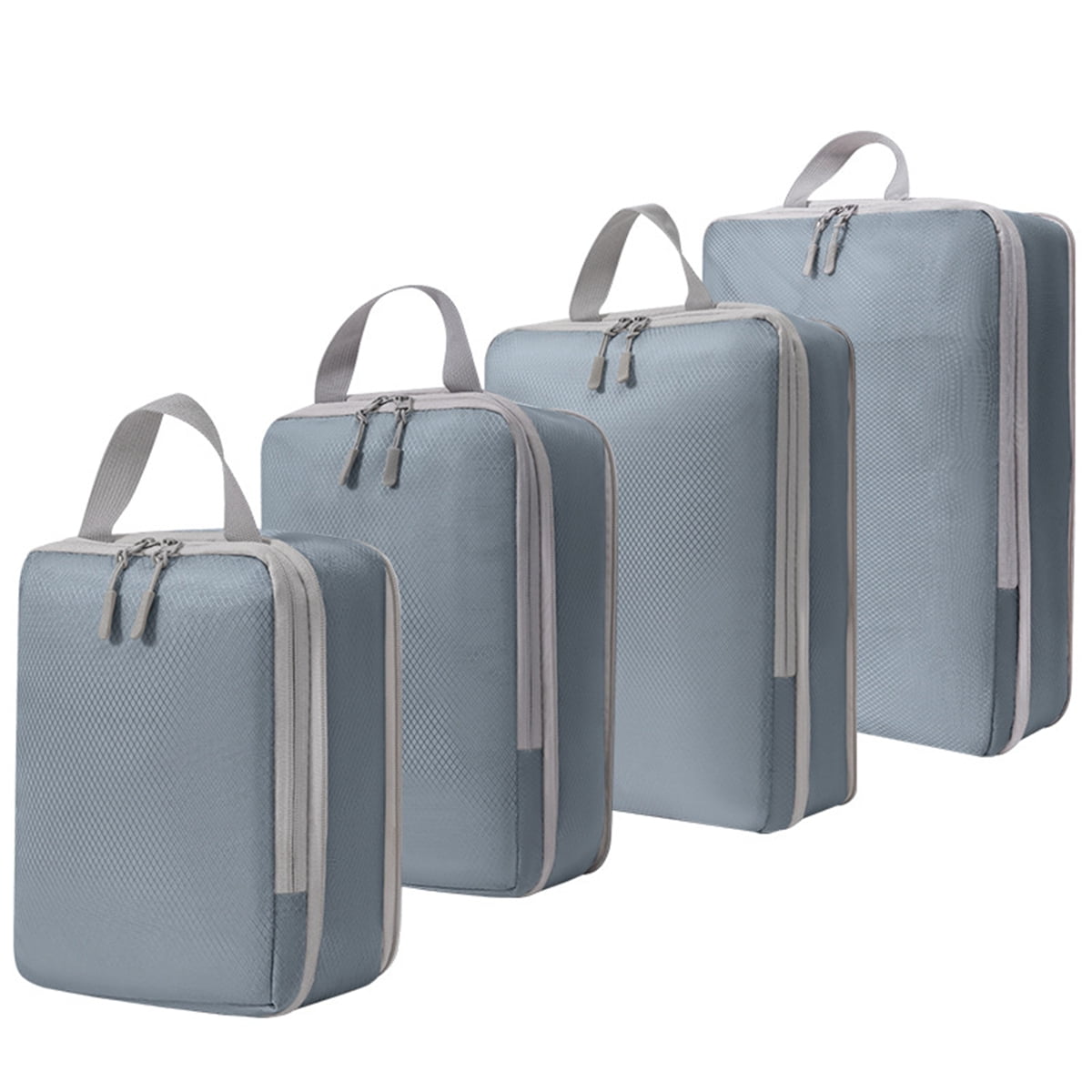 AUXDIQ 4 PCS Compression Packing Cubes Travel Luggage Organizer Bags Set Packing Organizers Compression Suitcase Bag Travel Essential Bag