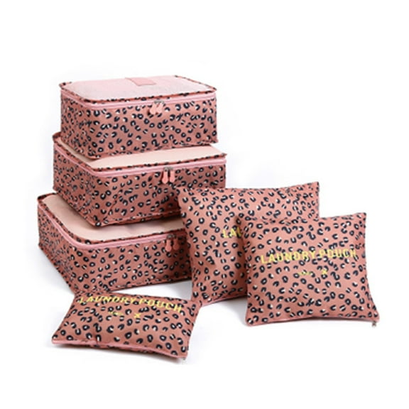 AUXDIQ 6 PCS Packing Cubes for Suitcase Travel Luggage Organizer Bags Set Packing Organizers Compression Suitcase Bag Travel Essential Bag