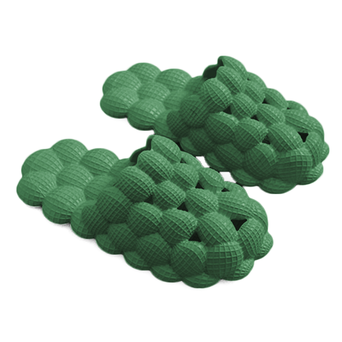 Bathroom Slippers Women Men Non Slip House Shoes Shower Sandals Beach Pool Slides, Green, 12/12.5 US
