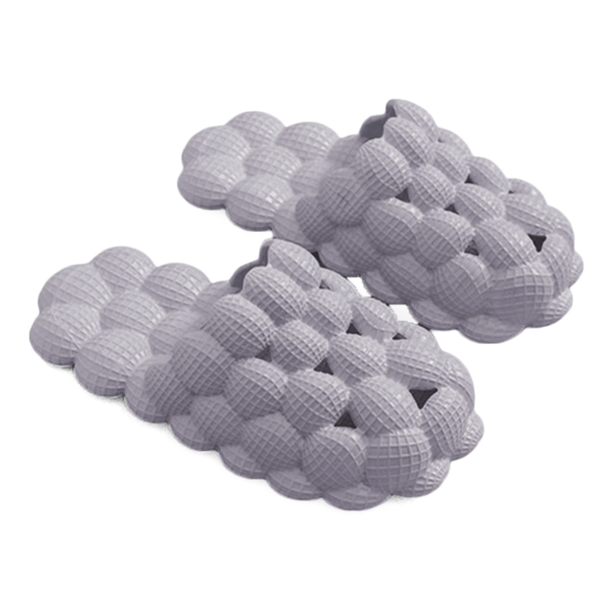 Bathroom Slippers Women Men Non Slip House Shoes Shower Sandals Beach Pool Slides, Grey, 12/12.5 US