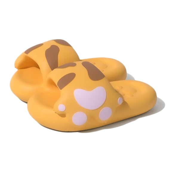 AUXDIQ Cute Bathroom Slippers Women Men Non Slip House Slides Summer Open Toe Sandals