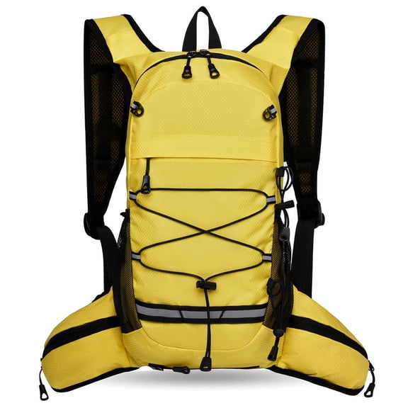 AUXDIQ Cycling Backpack 8L Hydration Pack Lightweight Travel Daypack for Women Men Yellow