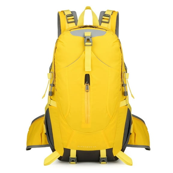 AUXDIQ Hiking Backpack 40L Waterproof Camping Backpack Travel Daypack for Women Men Yellow