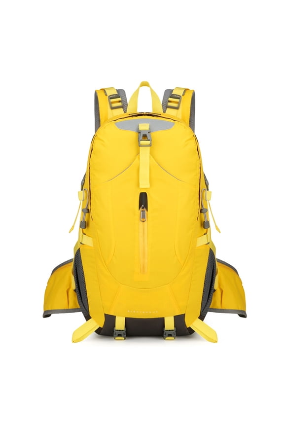 Hiking Backpack 40L Waterproof Camping Backpack Travel Daypack for Women Men Yellow