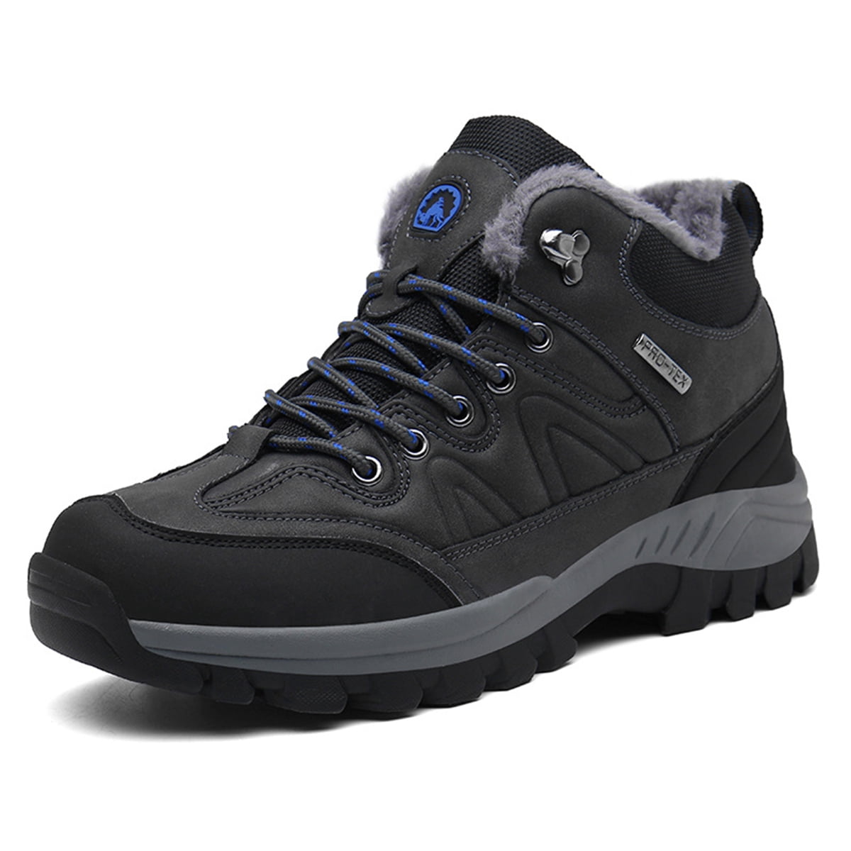 AUXDIQ Hiking Shoes Mens Waterproof Mountain Trekking Shoes Men Breathable Walking Shoes Outdoor Sports Winter Boots