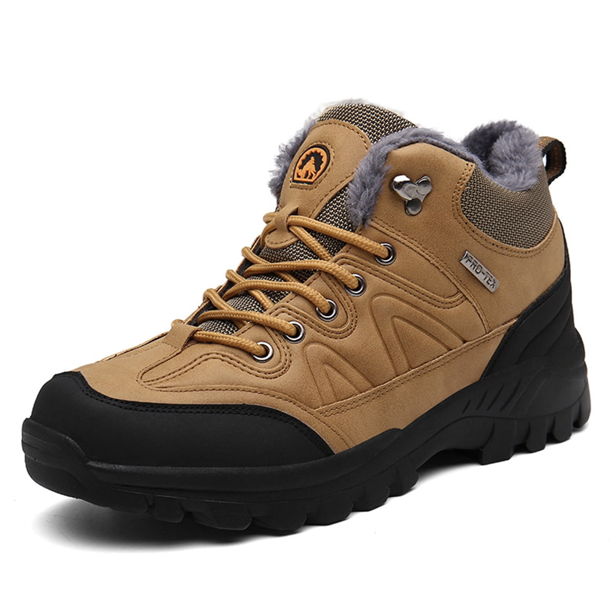 AUXDIQ Hiking Shoes Mens Waterproof Mountain Trekking Shoes Men Breathable Walking Shoes Outdoor Sports Winter Boots