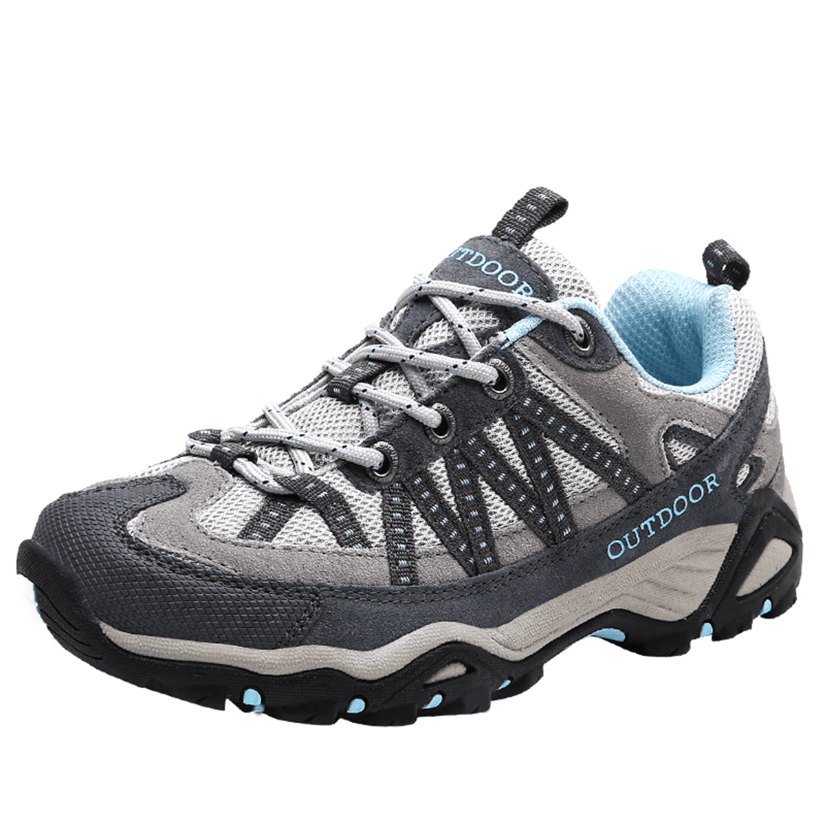 AUXDIQ Hiking Shoes Mens Waterproof Mountain Trekking Shoes Women Breathable Walking Shoes Outdoor Sports Running Camping Climbing