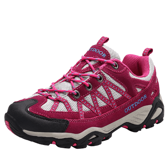 AUXDIQ Hiking Shoes Mens Waterproof Mountain Trekking Shoes Women Breathable Walking Shoes Outdoor Sports Running Camping Climbing