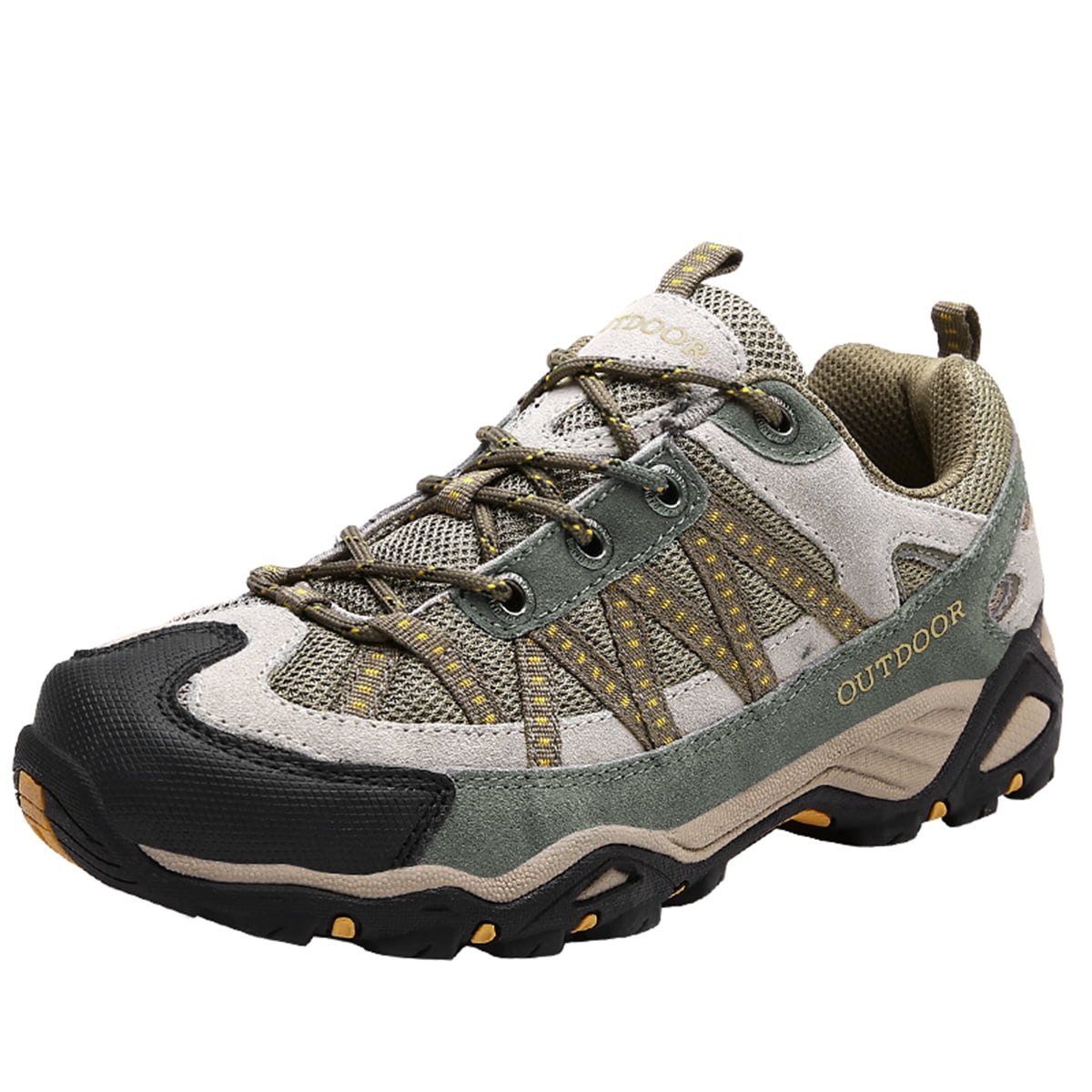 AUXDIQ Hiking Shoes Mens Waterproof Mountain Trekking Shoes Women Breathable Walking Shoes Outdoor Sports Running Camping Climbing