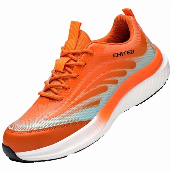 AUXDIQ Safety Trainers Men Women Steel Toe Cap Trainers Lightweight Work Shoes Comfy Industrial Sneakers Construction Work Boots