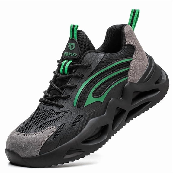 AUXDIQ Safety Trainers Men Women Steel Toe Cap Trainers Lightweight Work Shoes Comfy Industrial Sneakers Construction Work Boots