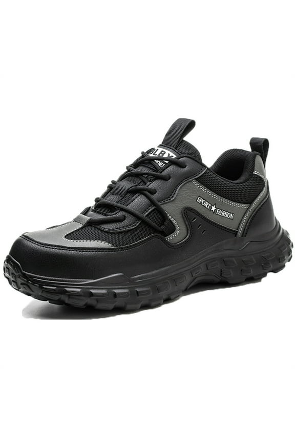 Safety Trainers Men's Steel Toe Cap Trainers Lightweight Safety Shoes for men Breathable Work Boots