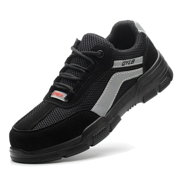 AUXDIQ Safety Trainers Mens Womens Steel Toe Cap Safety Shoes Lightweight Safety Work Trainers Work Boots Non-Slip Puncture Proof