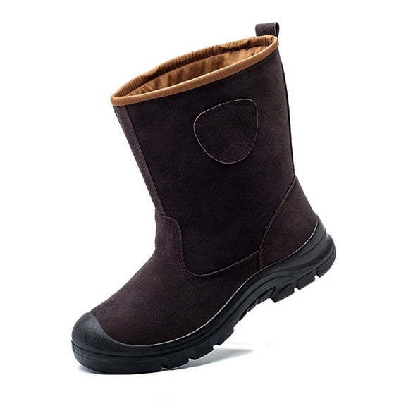 AUXDIQ Steel Toe Work Boots for Men Women Non Slip Industrial Safety Shoes for Construction