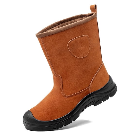 AUXDIQ Steel Toe Work Boots for Men Women Non Slip Industrial Safety Shoes for Construction