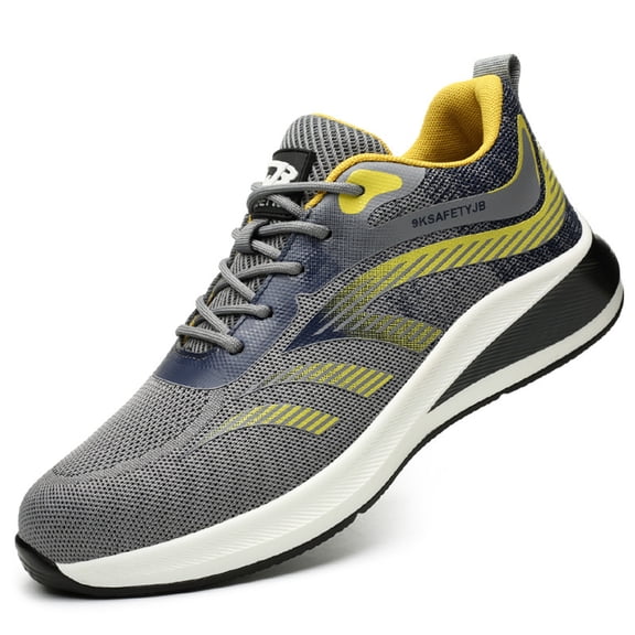 AUXDIQ Steel Toe Work Shoes for Men Women Construction Industrial Safety Sneakers