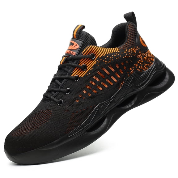 AUXDIQ Steel Toe Work Shoes for Men Women Construction Industrial Safety Sneakers