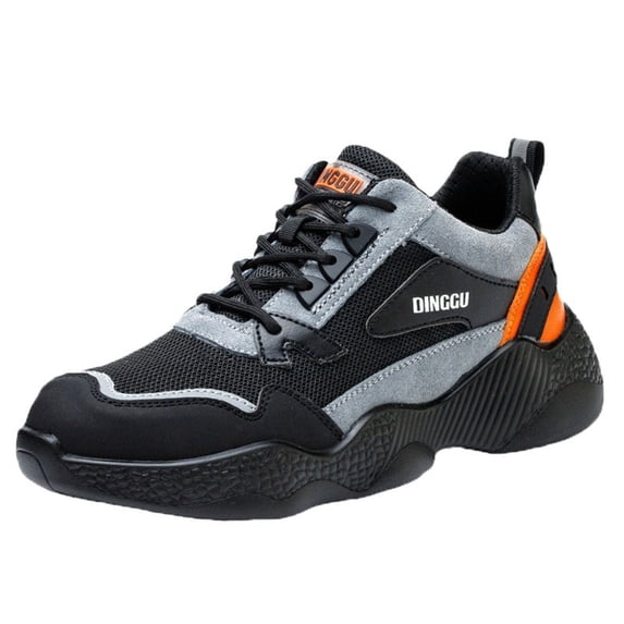 AUXDIQ Steel Toe Work Shoes for Men Women Construction Industrial Safety Sneakers