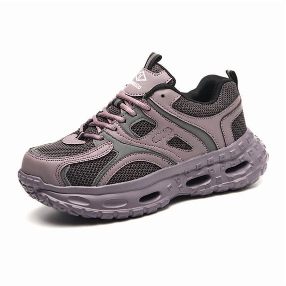 AUXDIQ Steel Toe Work Shoes for Women Construction Industrial Safety Sneakers
