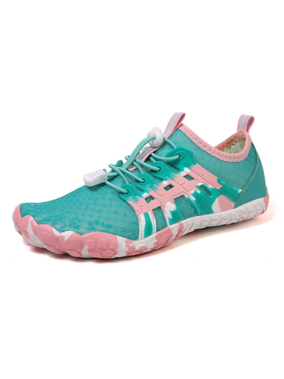 Water Shoes Women Men Quick Dry Aqua Shoes Barefoot Beach Swim Shoes, Cerulean, 5 US