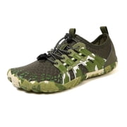 AUXDIQ Water Shoes Women Men Quick Dry Aqua Shoes Barefoot Beach Swim Shoes, Dark Green, 9 US