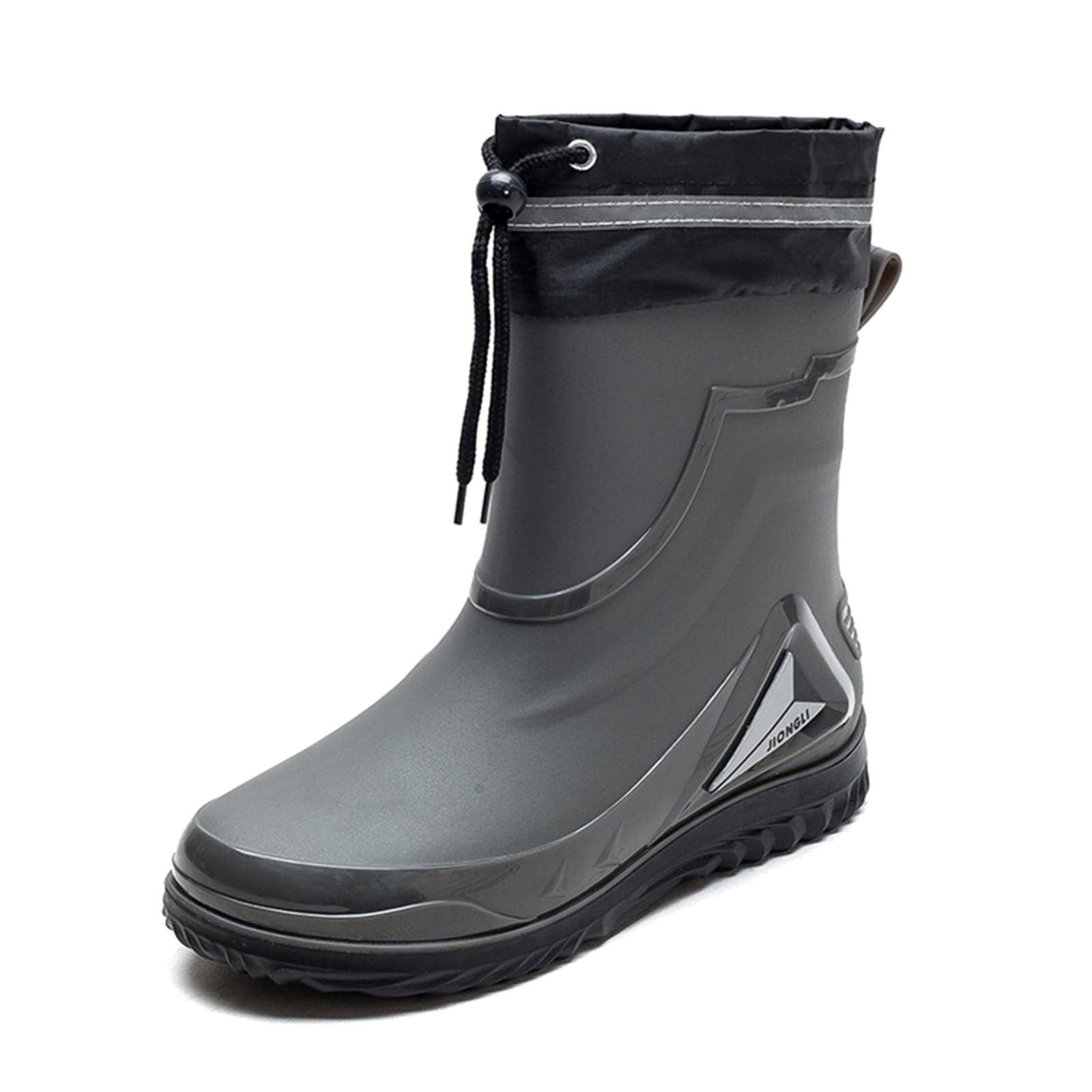 AUXDIQ Men Rain Boots Outdoor Garden Boots Waterproof Ankle Rain Shoes