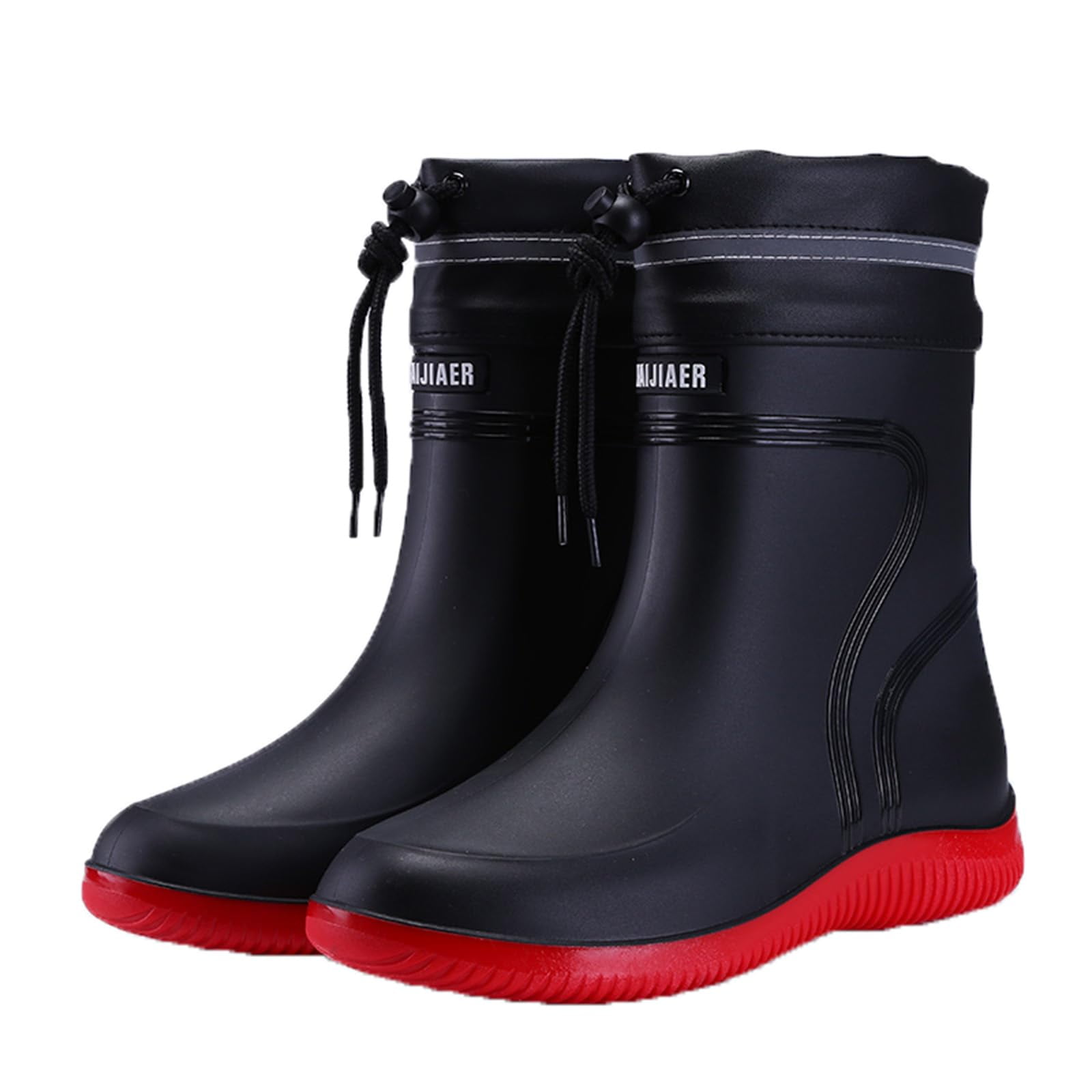 AUXDIQ Men Rain Boots Outdoor Garden Waterproof Ankle Rain Shoes ...