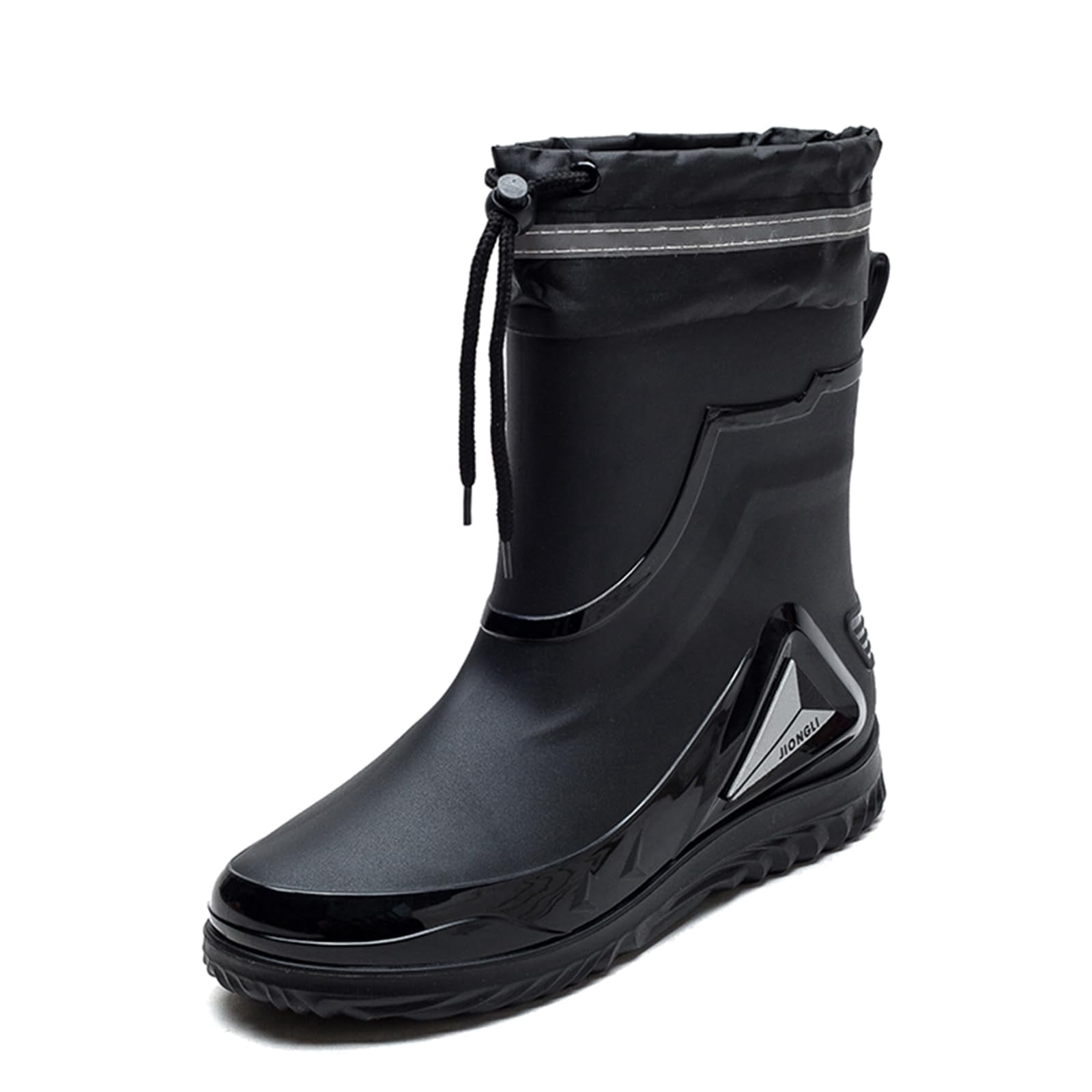 AUXDIQ Men Rain Boots Outdoor Garden Boots Waterproof Ankle Rain Shoes