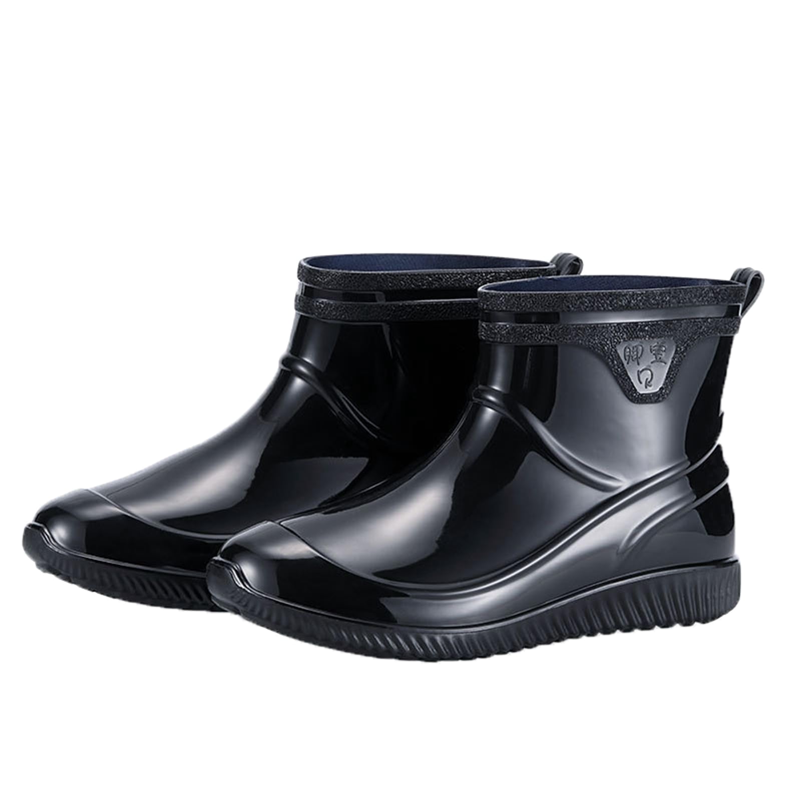 Men Rain Boots Outdoor Garden Boots Waterproof Ankle Rain Shoes