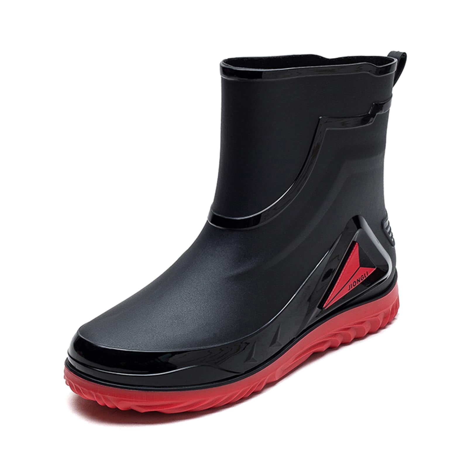 AUXDIQ Men Rain Boots Outdoor Garden Boots Waterproof Ankle Rain Shoes