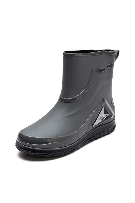 Men Rain Boots Outdoor Garden Boots Waterproof Ankle Rain Shoes