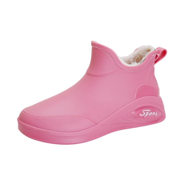 AUXDIQ Women Rain Boots Outdoor Garden Boots Waterproof Ankle Rain Shoes