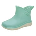 thumbnail image 1 of AUXDIQ Wellies Women Wellington Boots Outdoor Garden Waterproof Ankle Rain Shoes, 1 of 6