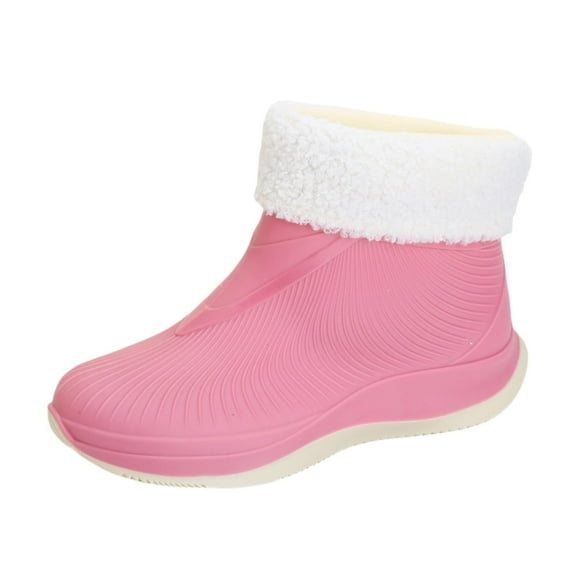 AUXDIQ Women Rain Boots Outdoor Garden Boots Waterproof Ankle Rain Shoes